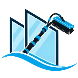 Logo EAU’CLAIRES avec sa brosse de lavage bleue